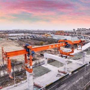 DJ550 BEAM ERECTOR EXCELS IN TIANJIN CENTRAL CITY TO JINGHAI CITY RAILWAY PROJECT